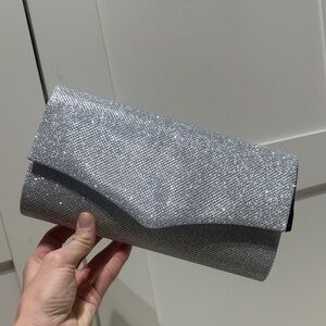 Elegant Silver Clutch Bag